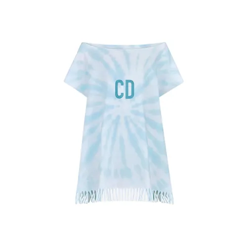 DIOR Ежеквартальные Новые Продукты Аква-синий Детские Платья