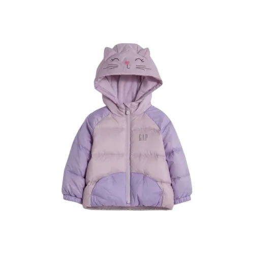 GAP совместный бренд Пуховик Фиолетовый Котенок Дети 3-7 лет