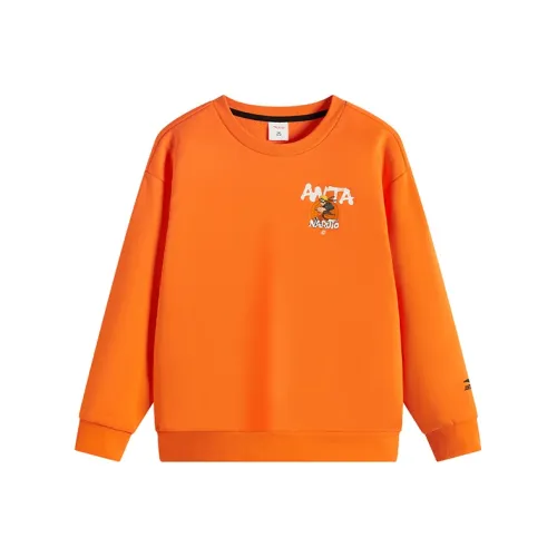 Antakids x Naruto Совместный бренд Толстовка Медовый оранжевый Подростки