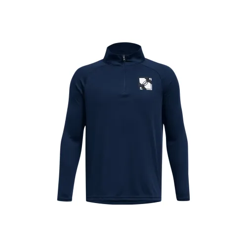 Under Armour Толстовка Velocity Детская одежда Velocity с ¼ молнией Синий Детский