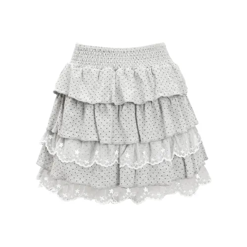 NTOT Повседневные короткие юбки женские светло-серые