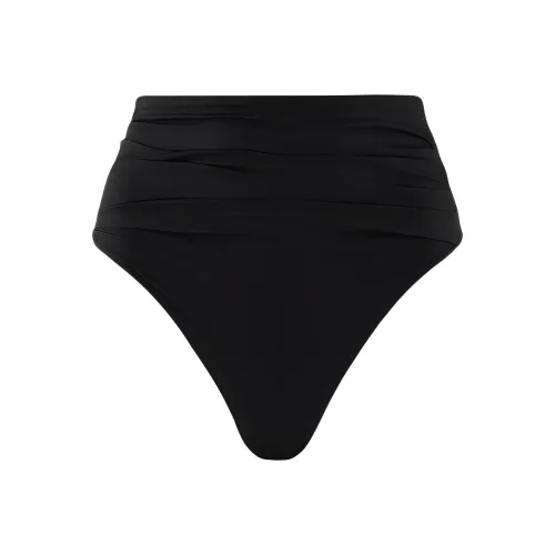 Jacquemus SS24 Le Mariage Коллекция Ruched Бикини Низ Плавки Женские Черный