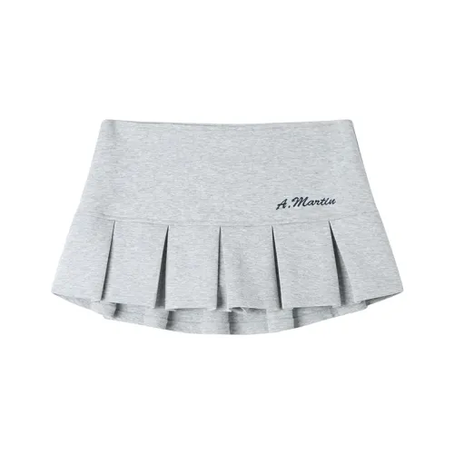 ANDREA MARTIN Повседневные короткие юбки Женские Серый