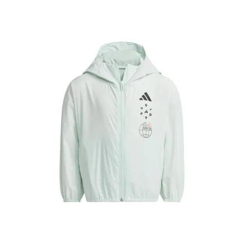 Adidas Куртка Символический зеленый Черный для детей 3-7 лет