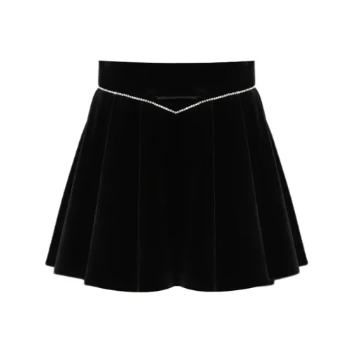 DPLAY Повседневные короткие юбки Женские Классический черный