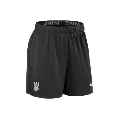 nike Washington Nationals Authentic Collection City Connect Спортивные шорты Женские Черные