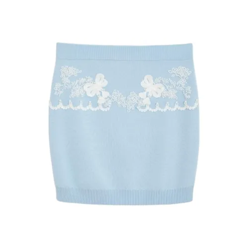 BEBE Повседневные короткие юбки женские синие