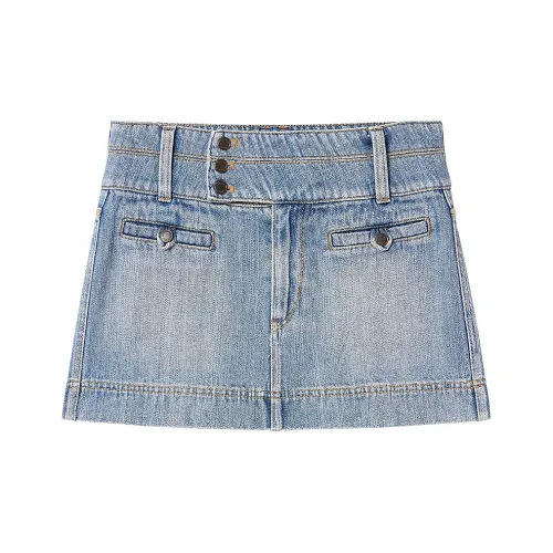 Miss Sixty Повседневные Короткие Юбки Женские Средне-Синий