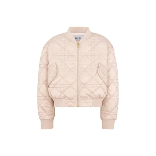 DIOR Хлопковый пуховик Светло-розовый Детский