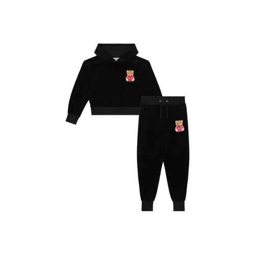MOSCHINO x TEDDYBEAR Повседневная спортивная одежда FW23 Черный Для детей 3-7 лет