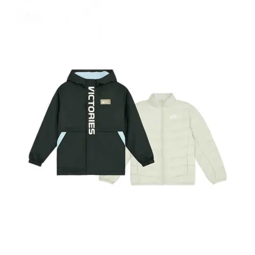 361°KIDS Down Jacket Классический Черный Снежный Серый Подростки