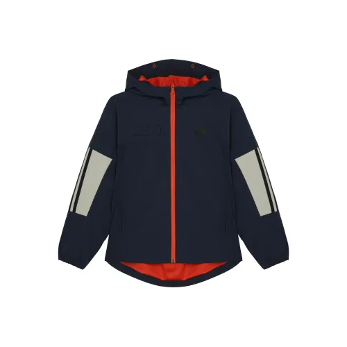 Adidas Куртки Пальто Легенда Чернила Синий Белый Подростки