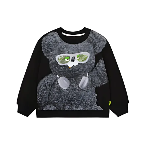 Woobaby Толстовка Шоколадный Медвежонок Черный для детей 3-7 лет