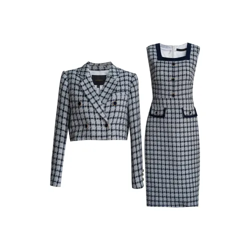 ROEYSHOUSE Комплект с юбкой Женские Черный Белый