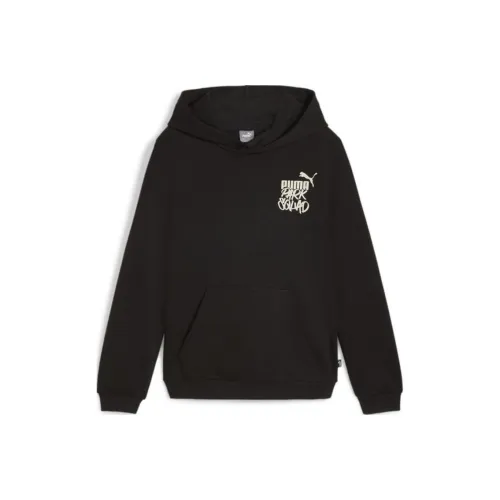 PUMA ESS+ MID 90s FW24 Толстовка Черный Дети 3-7 лет