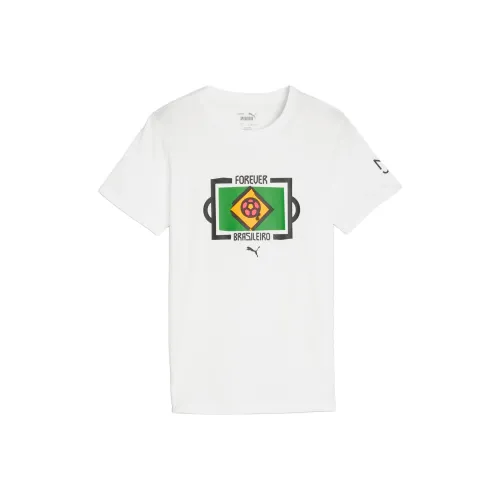 PUMA x NEYMAR JR X Copa AMÉRICA CORE HERITAGE T-рубашка Белый для детей 3-7 лет