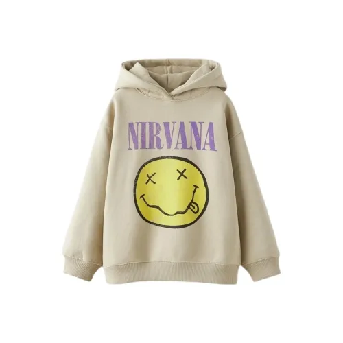 ZARA Толстовка Выстиранный Зеленый Детский