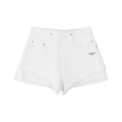 BOY BY BOY Джинсовые шорты Женские Белые