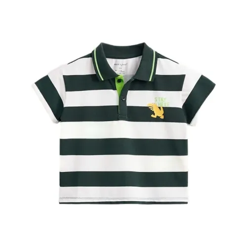 MARC JANIE Детский топ для кемпинга с зелеными полосами детский