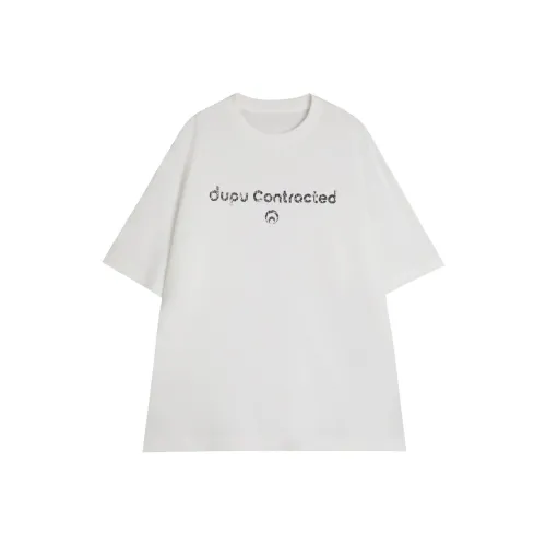 Dupu Contracted 5030256 Белая Унисекс Футболка