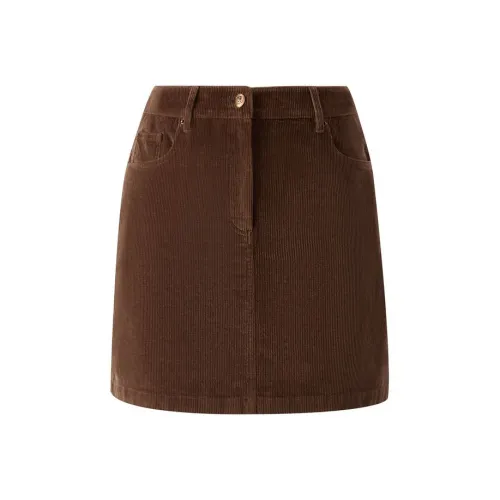E.land Повседневные короткие юбки женские коричневый
