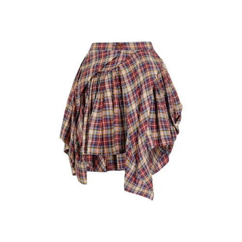 Vivienne Westwood Красная Женская Повседневная Короткая Юбка