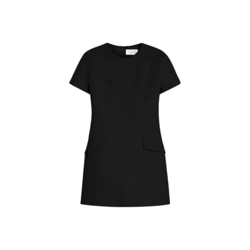 Спортивный Ma Короткий рукав Платье Женское Черное
