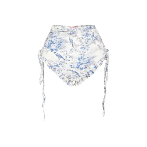 Selkie Коллекция SS24 Плавки Женские Birds In Cannes Лесной Принт