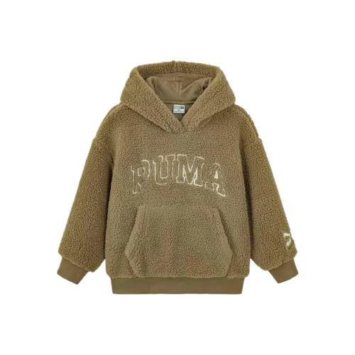 PUMA Свитшот Sportstyle Series Песочный хаки Детский