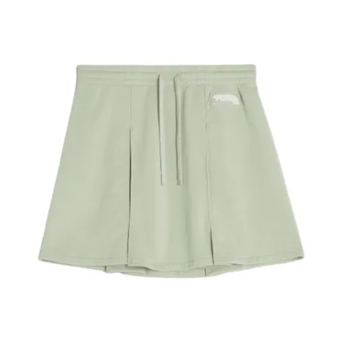 Maison Kitsune SS25 Повседневные короткие юбки Женские Корт Зеленый