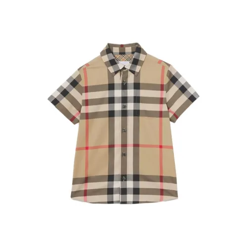 Burberry Рубашка Архив Бежевый Детская