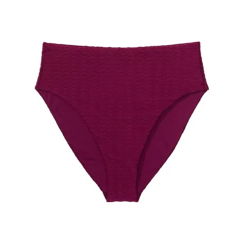 Victoria's Secret Розовый Mix Match Высокая Талия Full Coverage Бикини Низ PR Плавательный костюм Женский Рубиновый Красный