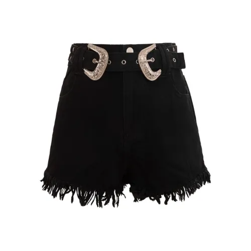 UNIFREE Джинсовые шорты Женские Черные