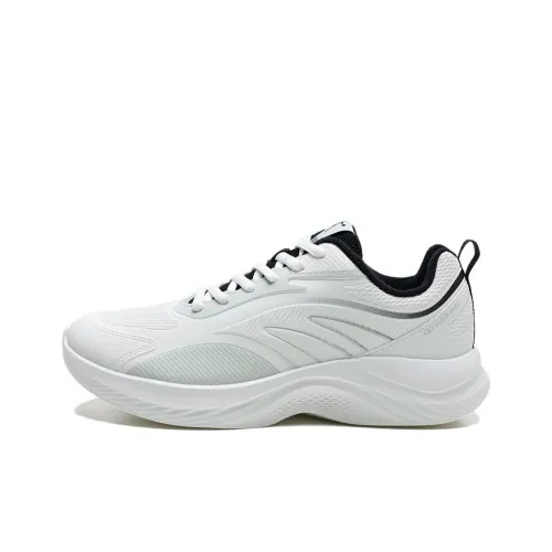 QIAODAN Slip-resistant Abrasion-resistant Low Top Casual Running Shoes Men's White Green QIAODAN Противоскользящий Устойчивый к истиранию Низкий Топ Повседневные Беговые Кроссовки Мужские Белый Зеленый
