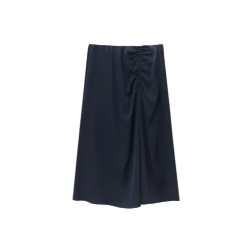 OVV Повседневный Длинный Юбка Женская Темно-синий