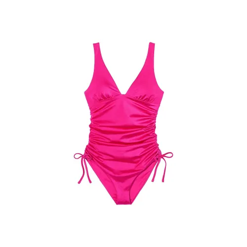 Victoria's Secret Ruched Plunge One-Piece Купальник Розовый One-Piece Купальник Женские Розовый
