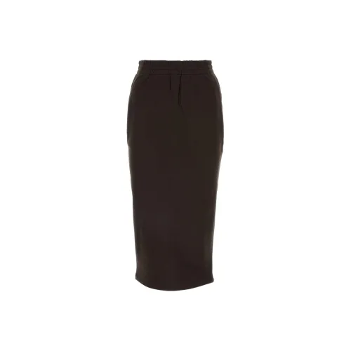 PRADA Повседневный Длинный Юбка Женские Коричневый