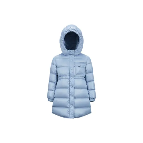 Moncler Пуховик Светло-Синий для Детей Возрастом 3-7 Лет