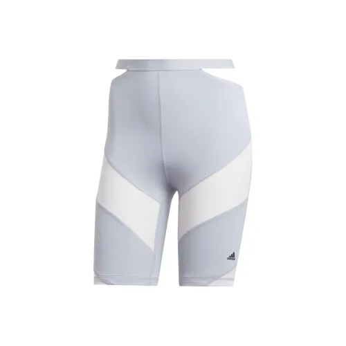 Adidas x RUI ZHOU Biker Shorts Велосипедные Штаны Женские Светлый Серебристый