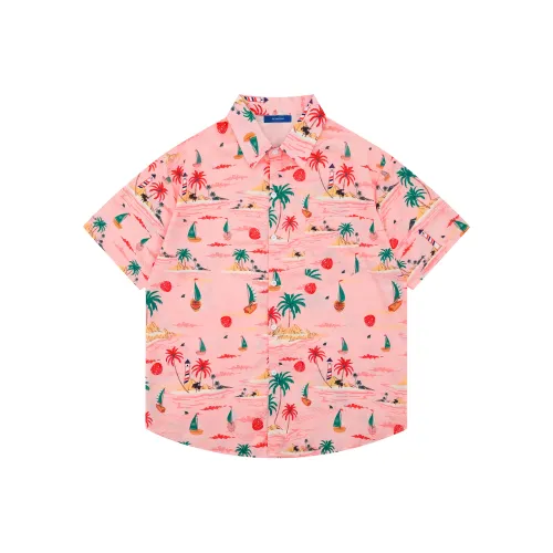 PEIMENG Розовая унисекс рубашка