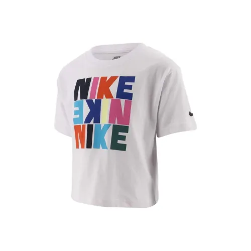 Nike T-Shirt Snackpack Boxy Белый Детский