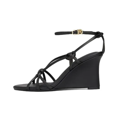 Tommy Hilfiger Wedge one Ремень Сандалии Черные Женские