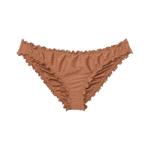 Victoria's Secret Розовый Mix Match Рюш Cheeky Бикини Низ Карамель Плавки Женские Карамель