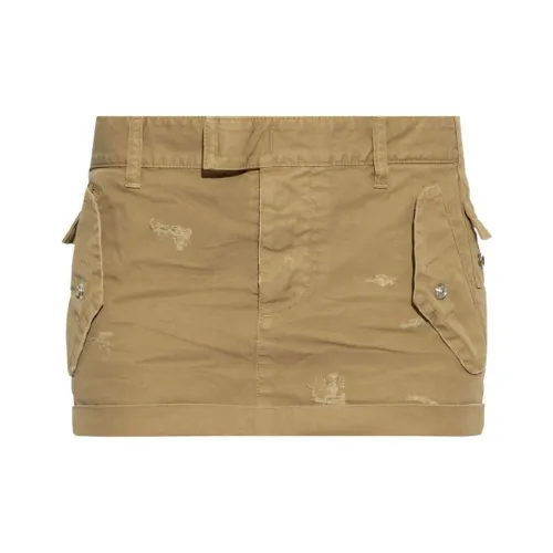 DSQUARED 2 Повседневные короткие юбки женские песочно-бежевые