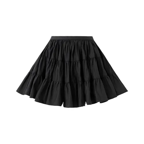 SOON FLOWER Повседневные короткие юбки Женские Черный