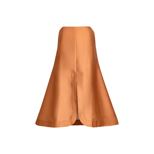 LIZZY Повседневная длинная юбка женская желтая грязь