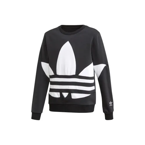 Adidas Originals Свитшот Черный Белый Подростки
