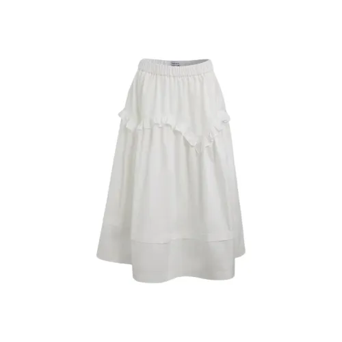 URBAN REVIVO Повседневные короткие юбки Женские Натуральный белый