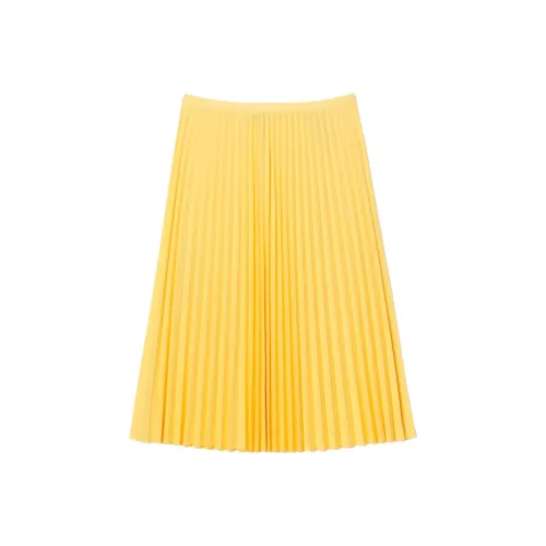 LACOSTE Повседневный Длинный Юбка Женские Желтый