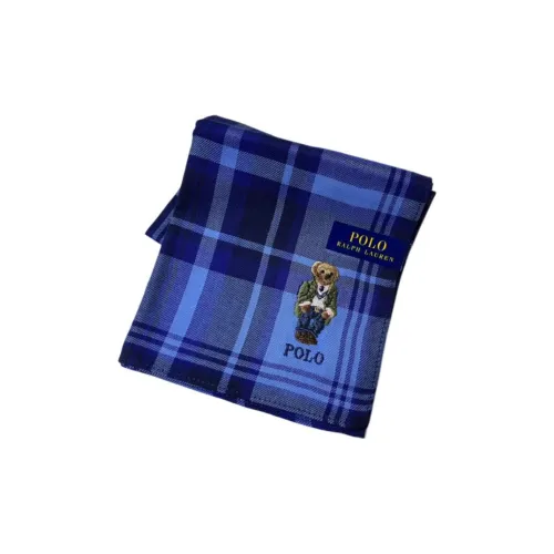 Polo Ralph Lauren Хлопковый шелк Шарфы Унисекс Синий